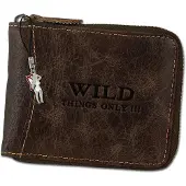 Wild Things Only Leder braun Portemonnaie Herren D3OPJ112N