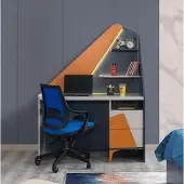 AEA Schreibtisch -Qualität Designer Jugendzimmer Möbel Holz Luxus Tische Blau