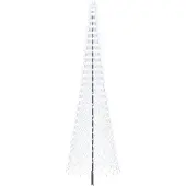 Syfax LED-Weihnachtsbaum 500 cm 550 LEDs Kaltes Weiß Eisen Schwarz