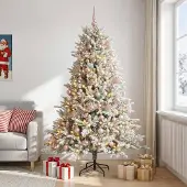 Syfax Künstlicher Weihnachtsbaum mit Weihnachtskugel 240 cm 300 LEDs