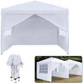 Merkloos Solidchoice – Faltbarer Gartenpavillon mit Seitenteilen und Tragetasche