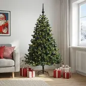 Syfax Künstlicher Weihnachtsbaum mit Weihnachtskugel 240 cm 300 LEDs