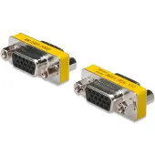 Digitus Mini-Gender-Changer / 15-Pin, D-Sub, D-Sub, Edelstahl, Gelb