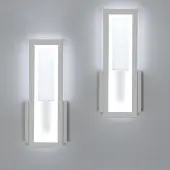 Osairous Wandleuchte LED Innen Modern, 2 Stück 16W 1800LM 6500K, Weiß