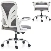 Merkloos Ergonomischer Bürostuhl mit verstellbarer Rückenlehne und Armlehnen
