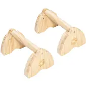 Merkloos Solidchoice – Holz-Paralletten-Set für das Home-Fitness – Tragbare Trainingsgeräte