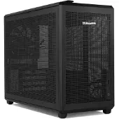 Nox Xtreme Hummer REFRESH, Mini Tower, PC, Schwarz, ITX, micro ATX, SPCC, Stahl, Metall, Netz, 16 cm
