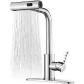 Sonstiges Küchenarmatur ausziehbar 360° schwenkbar, 3 Strahlarten inkl. Cascade, Edelstahl, silber
