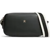 Tommy Hilfiger Damen Crossbody Bag Tasche Essential mit verstellbarem Tragegurt, Schwarz (Black), Einheitsgröße