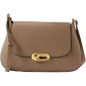 Calvin Klein Handtasche Hardware Flap Meidum Crossbody LV04F3401G Beige
