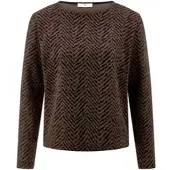 Peter Hahn Sweatshirt Rundhals-Ausschnitt blau