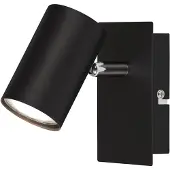 Briloner Wandleuchte, Wandlampe schwenkbar, Deckenspot GU10 Fassung, max. 40 Watt, Deckenlampe, Deckenleuchte 120x80x123mm (LxBxH), schwarz