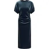 Soaked in luxury Jerseykleid "Damen Jerseykleid SLVelera", Damen, Gr. M, N-Gr, schwarz (turbulence), Obermaterial: 92% Polyester PES. 8% Elasthan EL., Kleider Jerseykleid