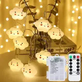 Dripio Lichtkette Wolken 3m 20 LEDs Timer Fernbedienung 8 Modi