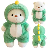 Merkloos Plüsch-Teddybär mit Schafskostüm, 30 cm. Ein niedliches Kuscheltier