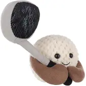 Merkloos Plüschtier in Form eines Golfballs, 13 cm, weiß