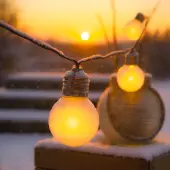 Esotec Solar Glühbirnen Lichterkette Outdoor LED Gartenbeleuchtung außen 103526