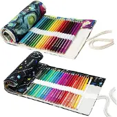 Merkloos Stifteköcher aus Leinwand mit 72 Fächern für Künstler