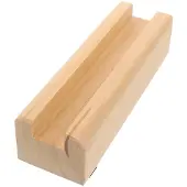 Merkloos Moderner Spiegelhalter für den Boden, aus robustem Holz