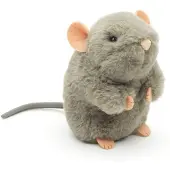 Merkloos Weiche Plüschmäuse, Grau, 15 cm