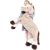 Merkloos XXL Kuschelpferd - Hellbraun - 120 cm groß