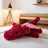 Merkloos Plüschdrache – Kuscheltier – 50 cm – Rot – Für Kinder