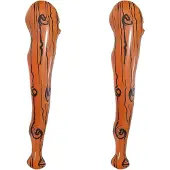 Merkloos Aufblasbarer Höhlenmenschen-Knüppel - 89 cm - 2 Stück