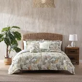 OEM Kingsize Dekbedovertrekset aus Baumwolle, tropisches Design, Grün