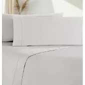 OEM Bettwäsche-Set, Satin, 100% Baumwolle, 300er, weiß, 150x200 cm