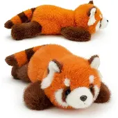 Merkloos Roter Panda Stofftier – Weich und flauschig – 35 cm