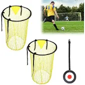 Merkloos 2er-Set Fußballtornetz mit aufhängbaren Elementen
