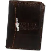 Wild Things Only Leder braun Portemonnaie Damen Herren D3OPJ113N