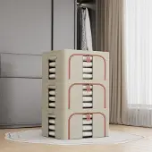 Merkloos Aufbewahrungsboxen-Set, 3 Stück - Beige - 24 Liter
