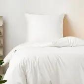 OEM Bettwäsche-Set 100 % ägyptische Baumwolle, 135x200 cm, perlweiß