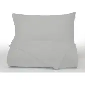 OEM Bettwäsche-Set 4-teilig, Perkal-Baumwolle, dunkelgrau, 260x280 cm