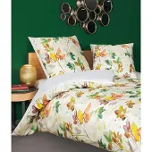 OEM Mako-Satin Bettwäsche 135x200+80x80 cm Herbstblätter