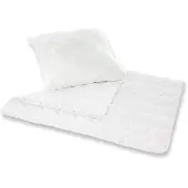 OEM Lyocell Decke 135x200 cm + Kissen 80x80 cm, weiß