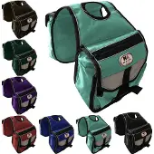 Merkloos Nylon-beschichtete Fahrradtasche mit reflektierenden Elementen – Türkis