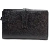 DrachenLeder Florence Geldbörse Portemonnaie Damen Leder schwarz 15x10x3cm D3OPF104S1
