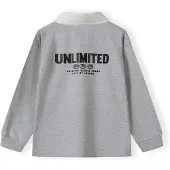 MINOTI - Poloshirt für Jungen, Langärmlig MN198 (98) (Grau)