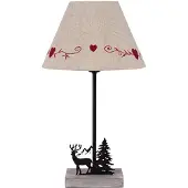 Clayre & Eef Tischlampe Braun Holz