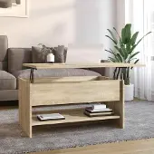 Merkloos Verstellbarer Couchtisch mit Stauraum
