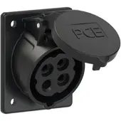 Pce 414-7 CEE-Anbausteckdose schräg (70x85mm) 16A 4p 7h IP44/IP54 4147