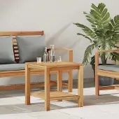 Merkloos Massiver Teaktisch für das Wohnzimmer mit strukturierter Oberfläche