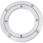 Gistuch Robuster runder Esstisch mit rotierender Lagerplatte aus Aluminiumlegierung