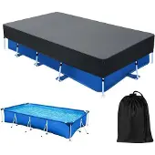OEM Rechteckiges Schwimmbeckenabdeckung - Oxford Stoff - UV-resistent - 300x201x20 cm