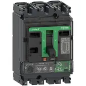 Schneider Electric Electric C10B34V100 Kompaktleistungsschalter ComPacT NSX100B mit Micrologic 4.2 100A, 3P3D 25kA/415V AC