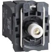 Schneider Electric Electric ZB5AV5D1 Lampenfassung mit Befestigungsflansch, Harmony XB5, Kunststoff, weiß, LED BA9s, Schraubklemme, 400V