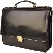 Barberini's Damen Mappen Handtasche Schwarz Modell 431