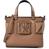 Armani Exchange für Damen. 9426900A874U6186 Susy Tasche mit Logo und abnehmbarem Riemen, braun (OSFA), Lässig, Polyurethan